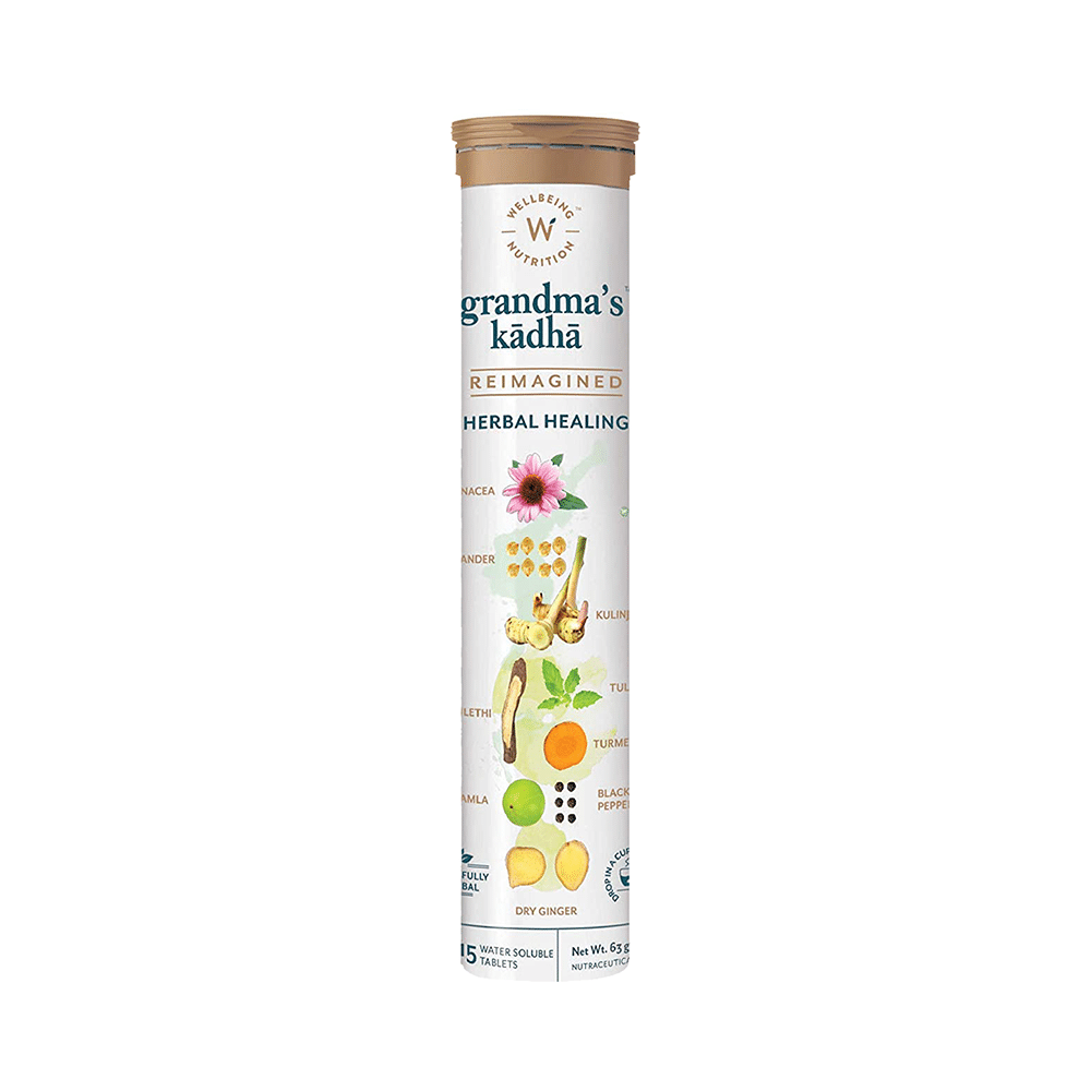 Wellbeing Nutrition Grandma's Kadha | Herbal Healing Water Soluble Tablet (15 Each) - Image 2