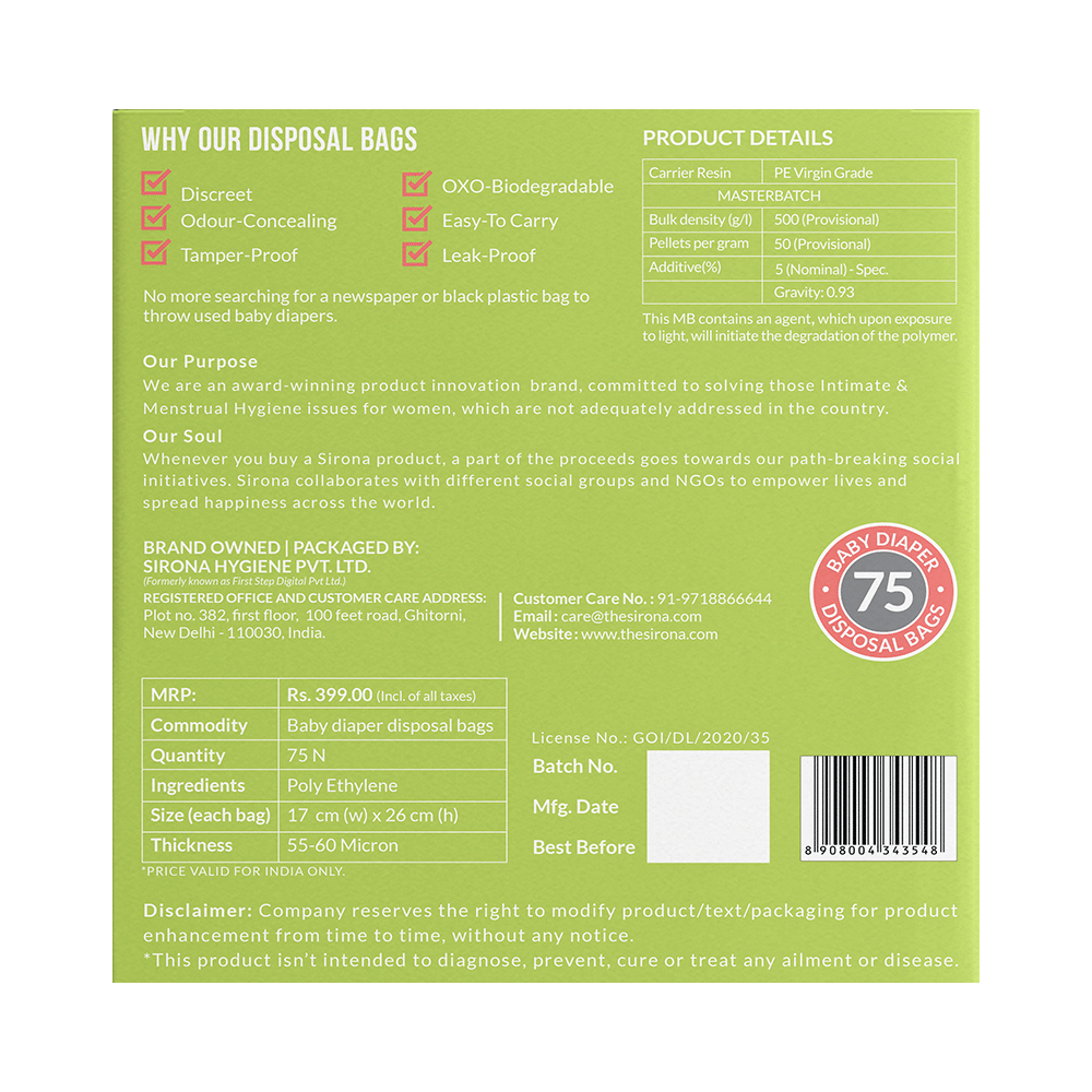 Bodyguard Baby Diapers & Sanitary Disposal Bag - Image 2