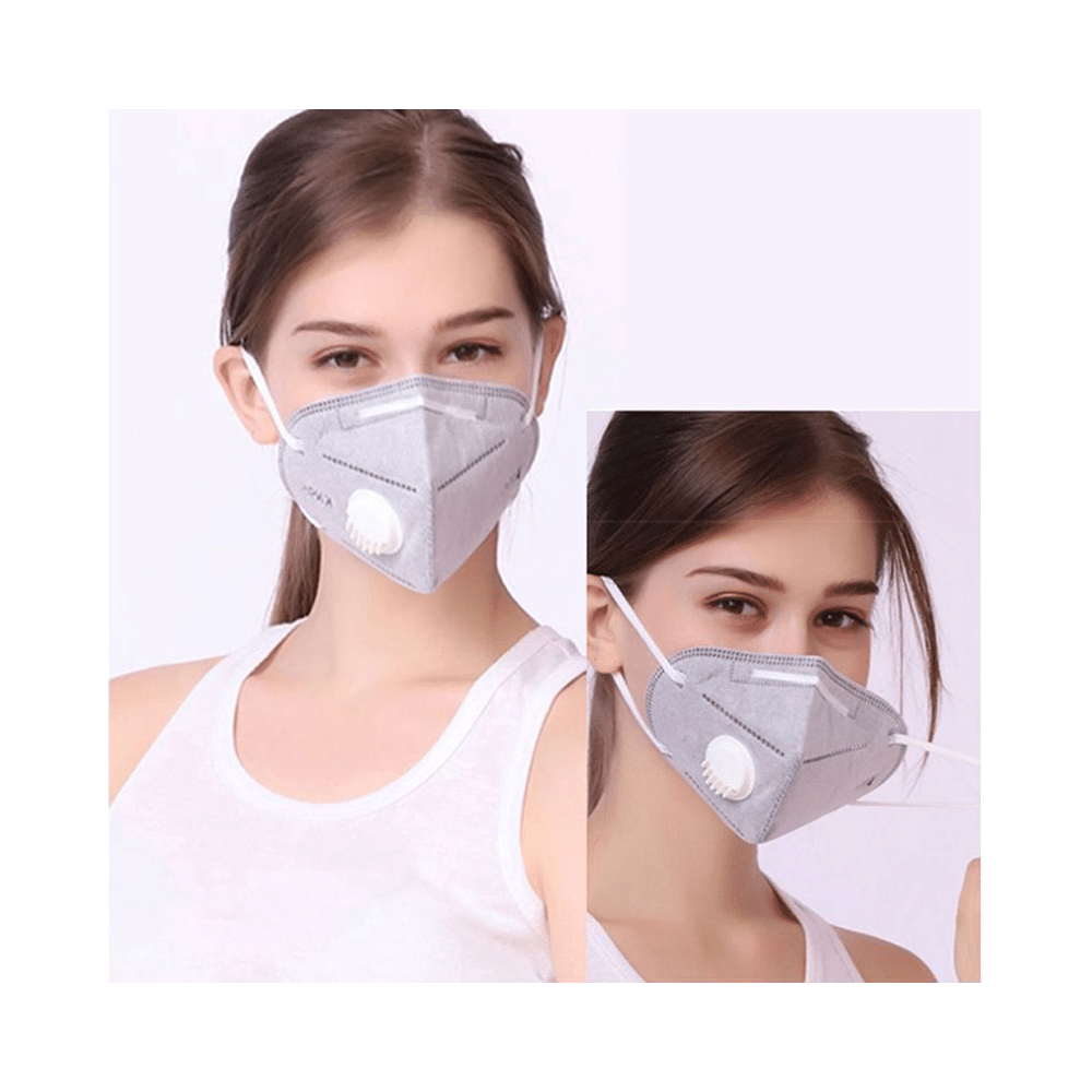 1Mile Grey N95 5 Layer Mask with Respirator - Image 3