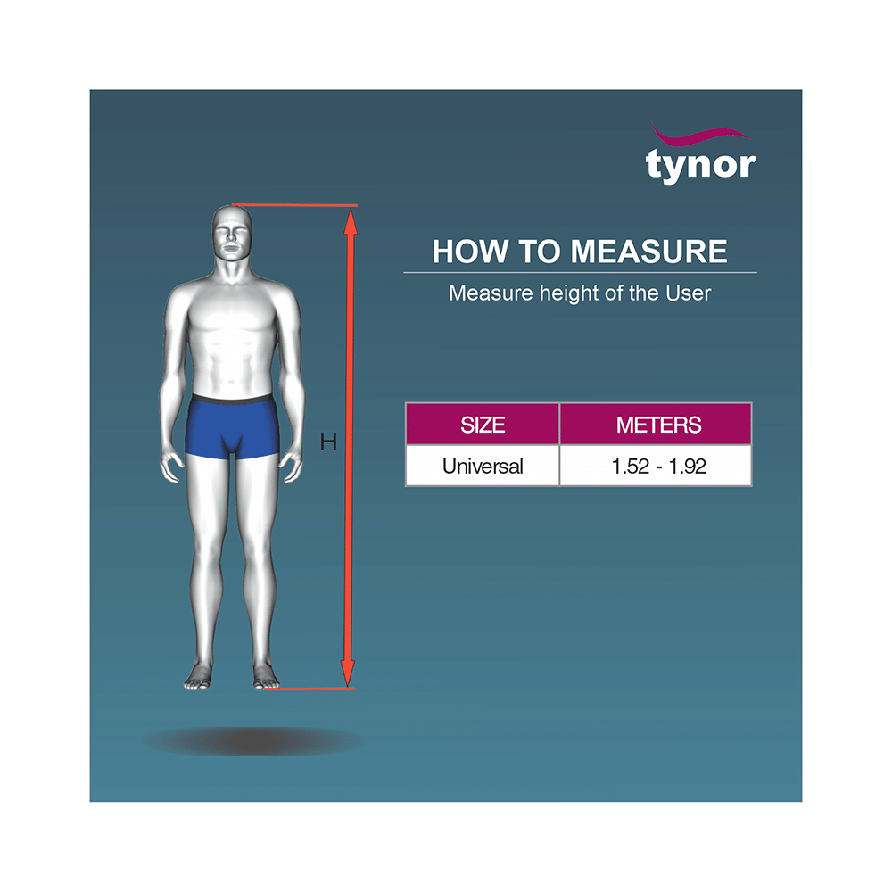 Tynor L 37 Walker Foldable Ergo Universal Silver - Image 3