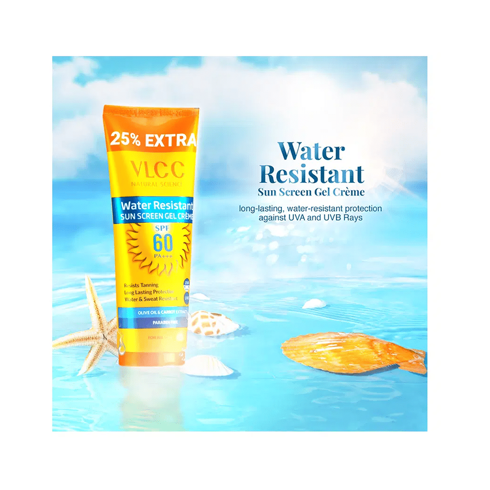 VLCC Natural Science Water Resistant Sun Screen Gel Cream (100gm Each) SPF 60 PA+++ - Image 4
