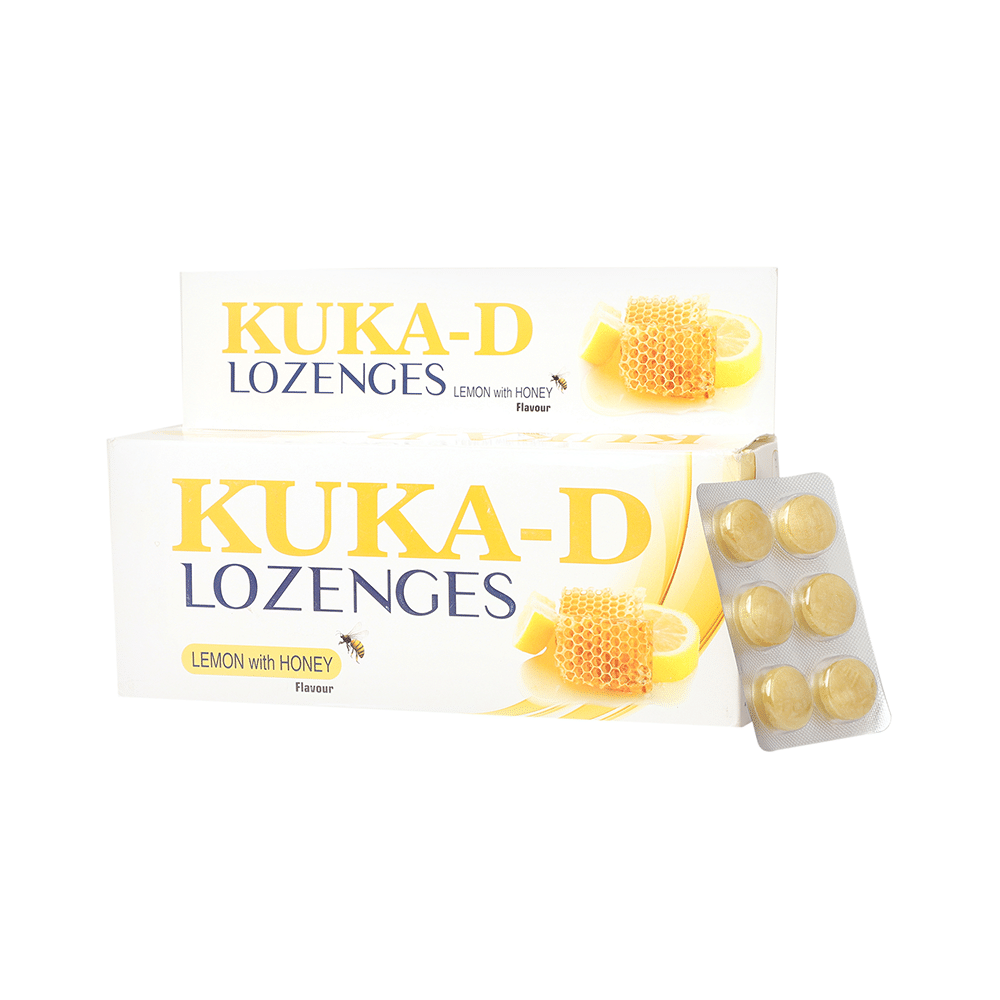 Multani Kuka-D Cough Lozenges(6 Each) Lemon with Honey - Image 4