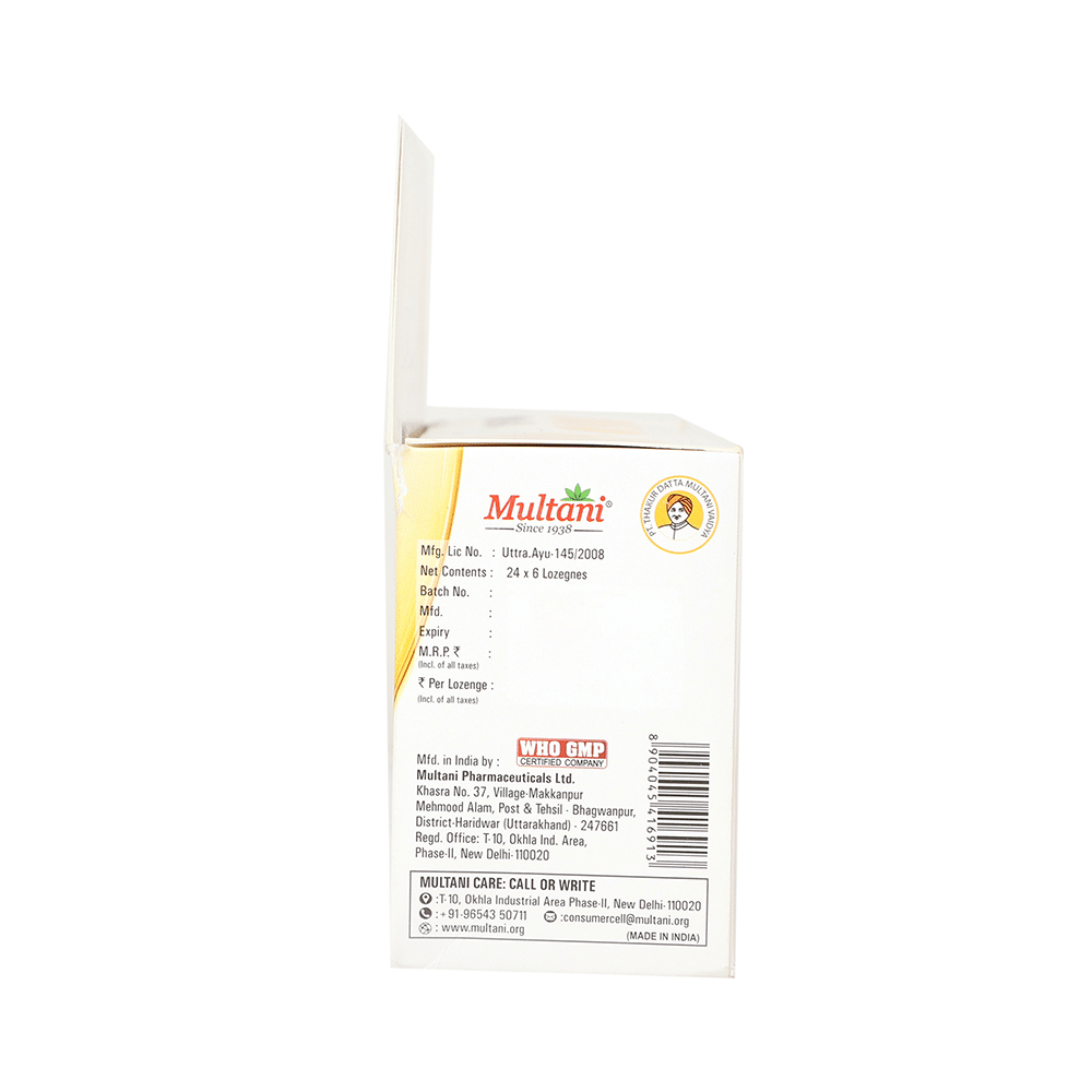 Multani Kuka-D Cough Lozenges(6 Each) Lemon with Honey - Image 2