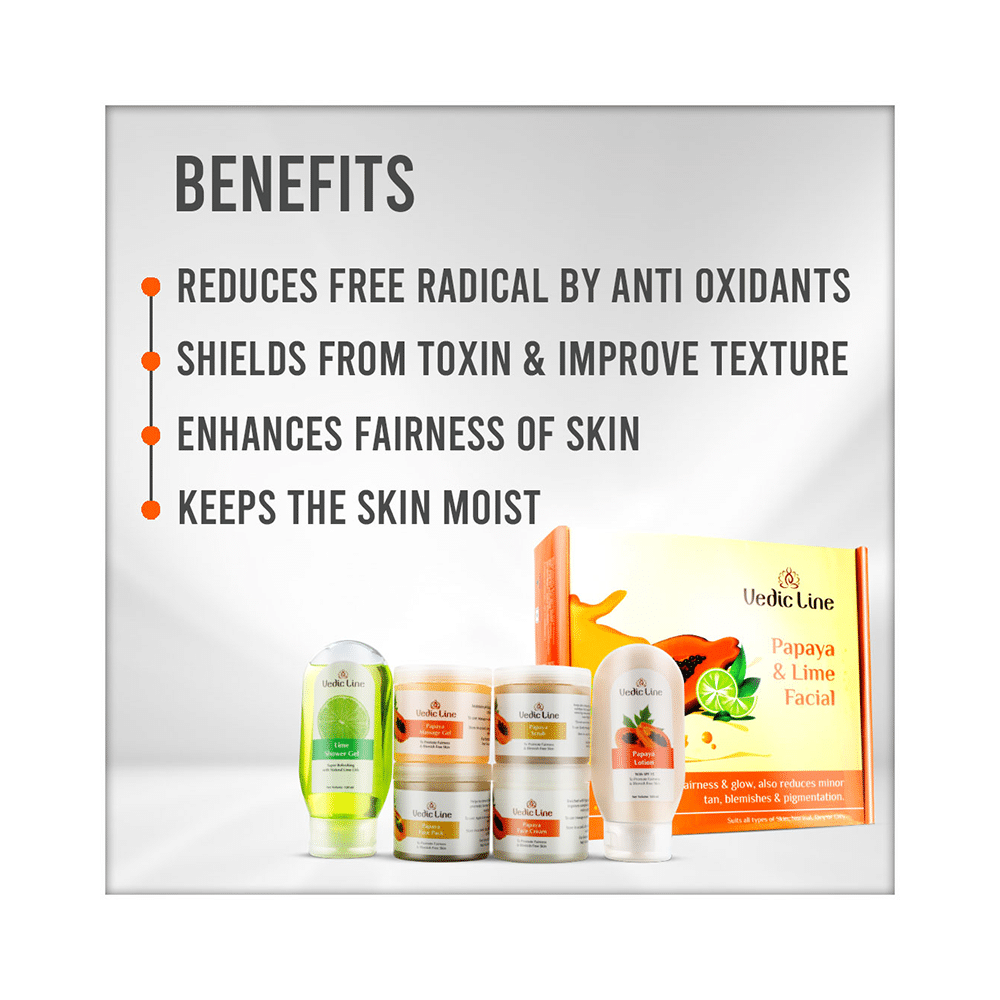 Vedic Line Facial Kit Papaya & Lime - Image 4