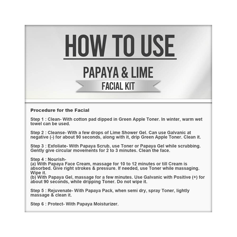 Vedic Line Facial Kit Papaya & Lime - Image 5