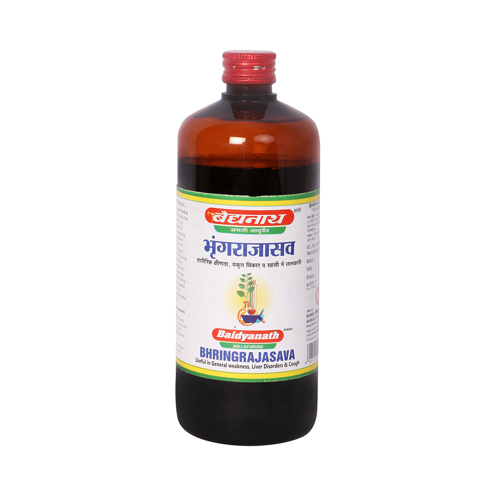 Baidyanath (Jhansi) Bhringrajasava | Helps Relieve Weakness, Liver Ailments & Cough - Image 1