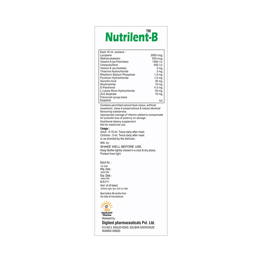 Nutrilent-B Syrup - Image 2
