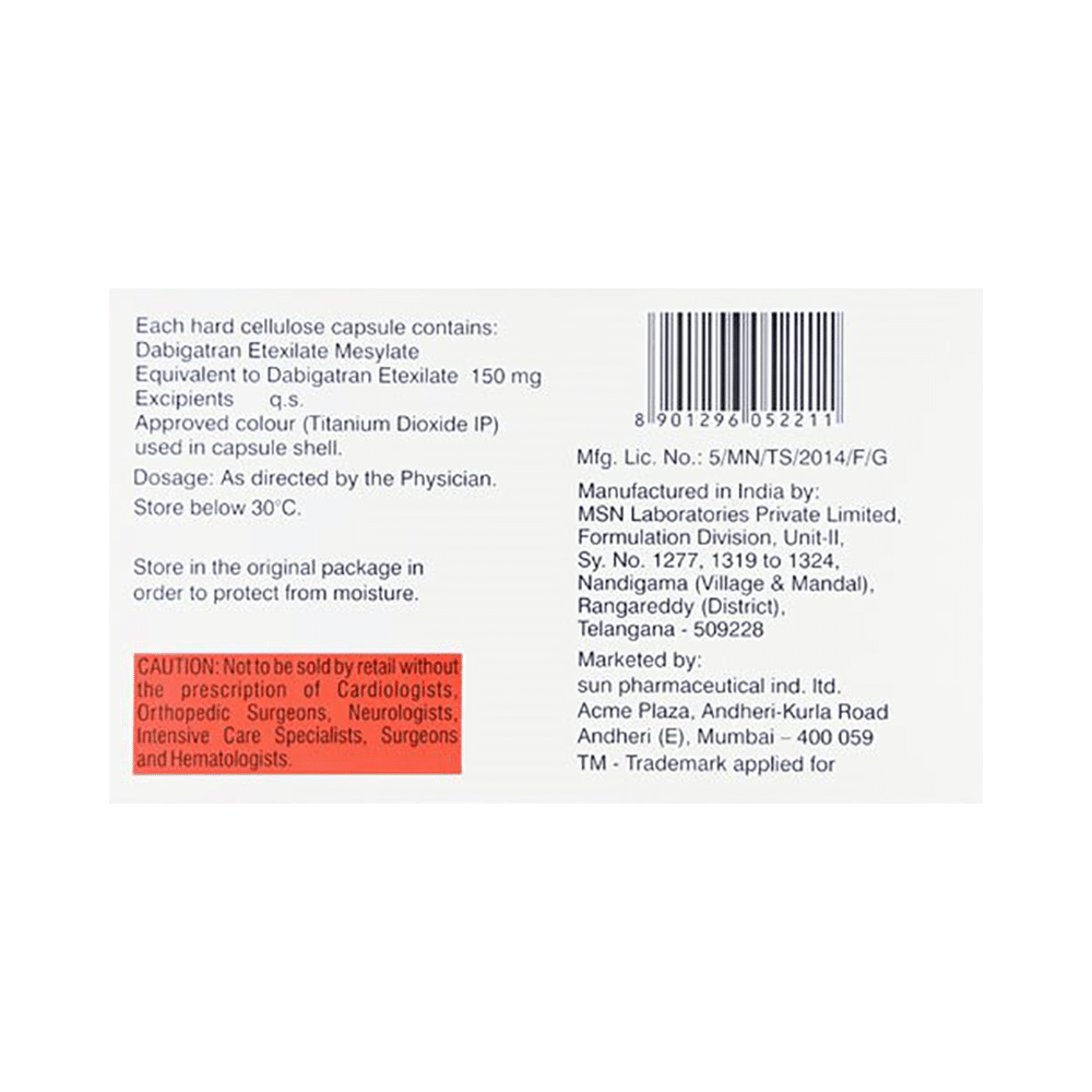 Dabigo 150mg Capsule - Image 2