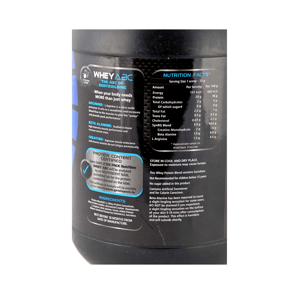 Sixpack Nutrition Whey ABC Protein Powder Rich Chocolate Toffee - Image 4