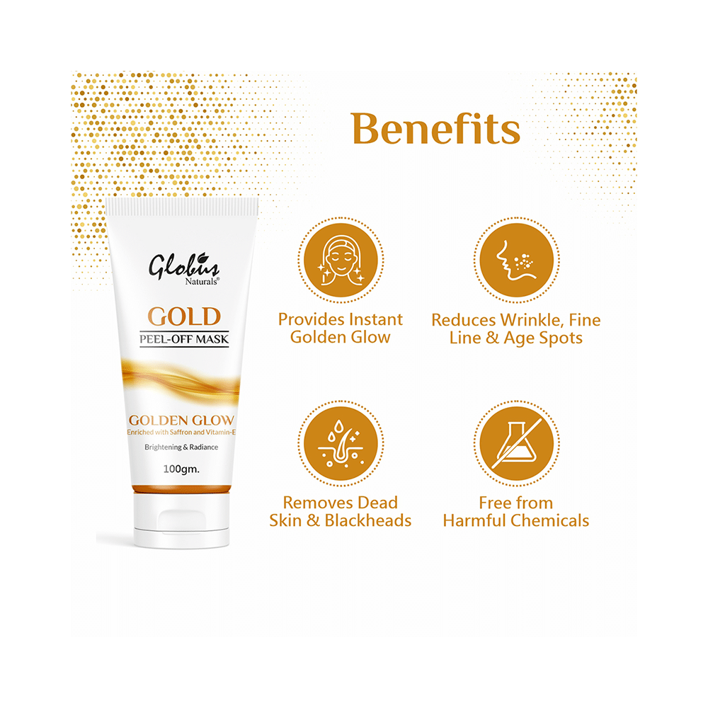 Globus Naturals Gold Peel-Off Mask(100gm Each) - Image 5