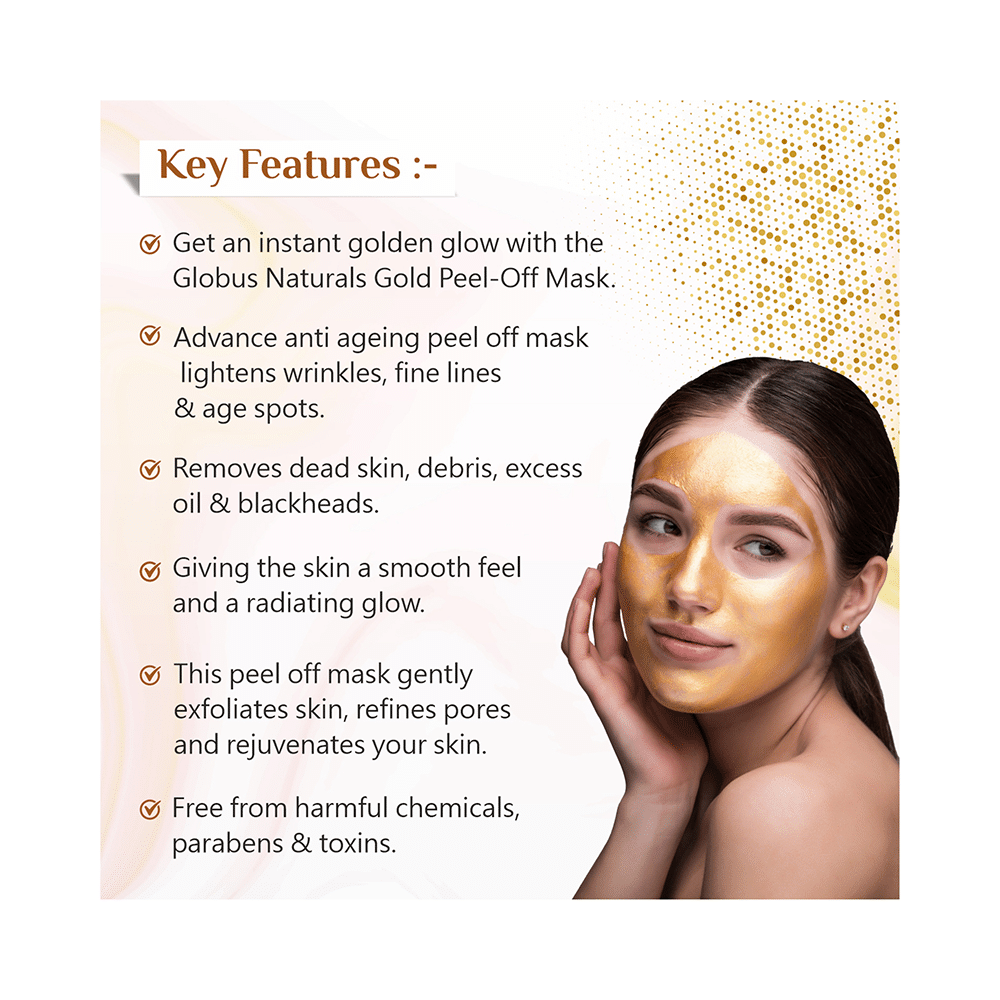 Globus Naturals Gold Peel-Off Mask(100gm Each) - Image 6