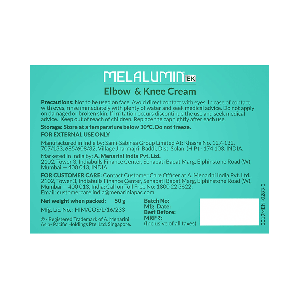 Melalumin Elbow & Knee Cream - Image 2