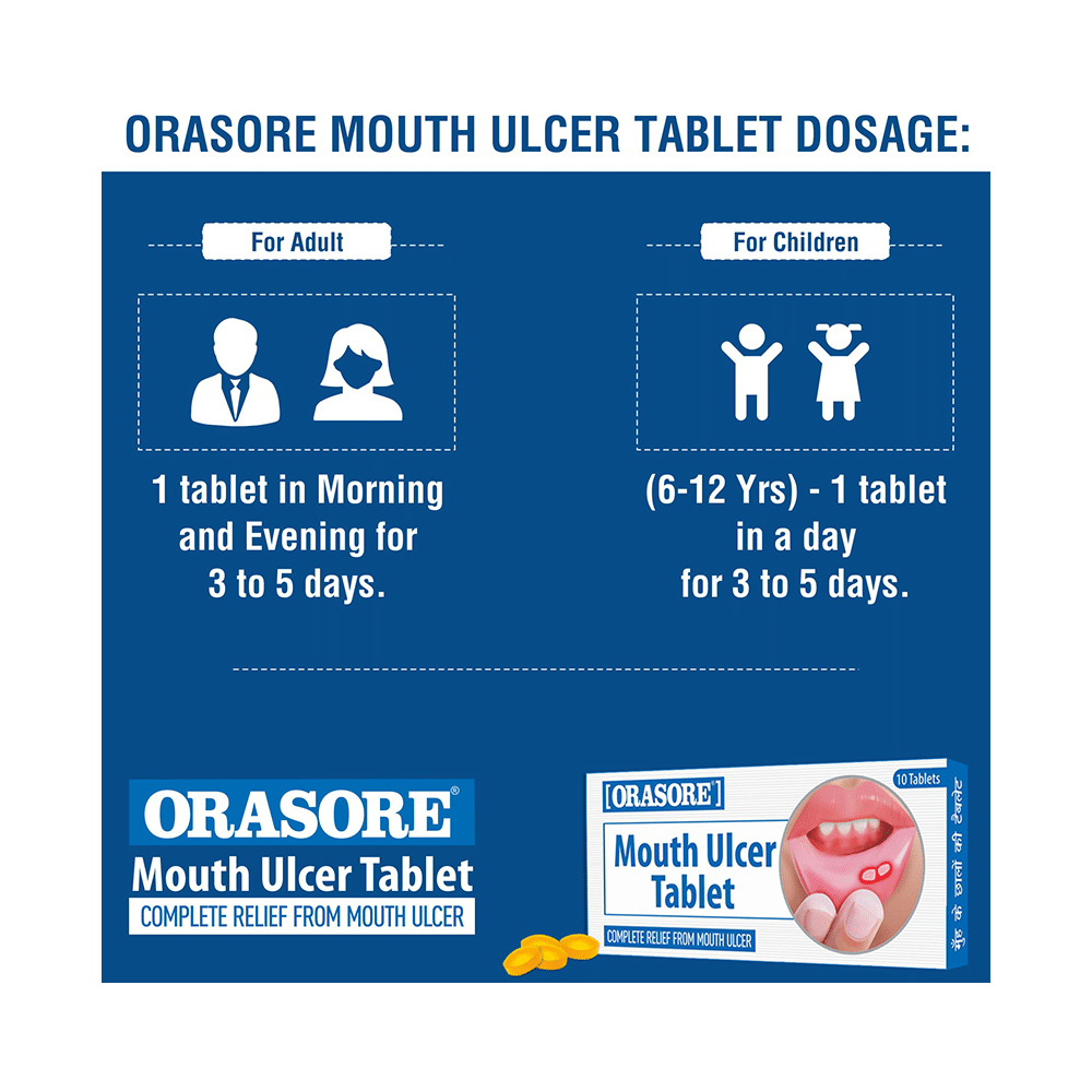 Orasore Mouth Ulcer Tablet - Image 4