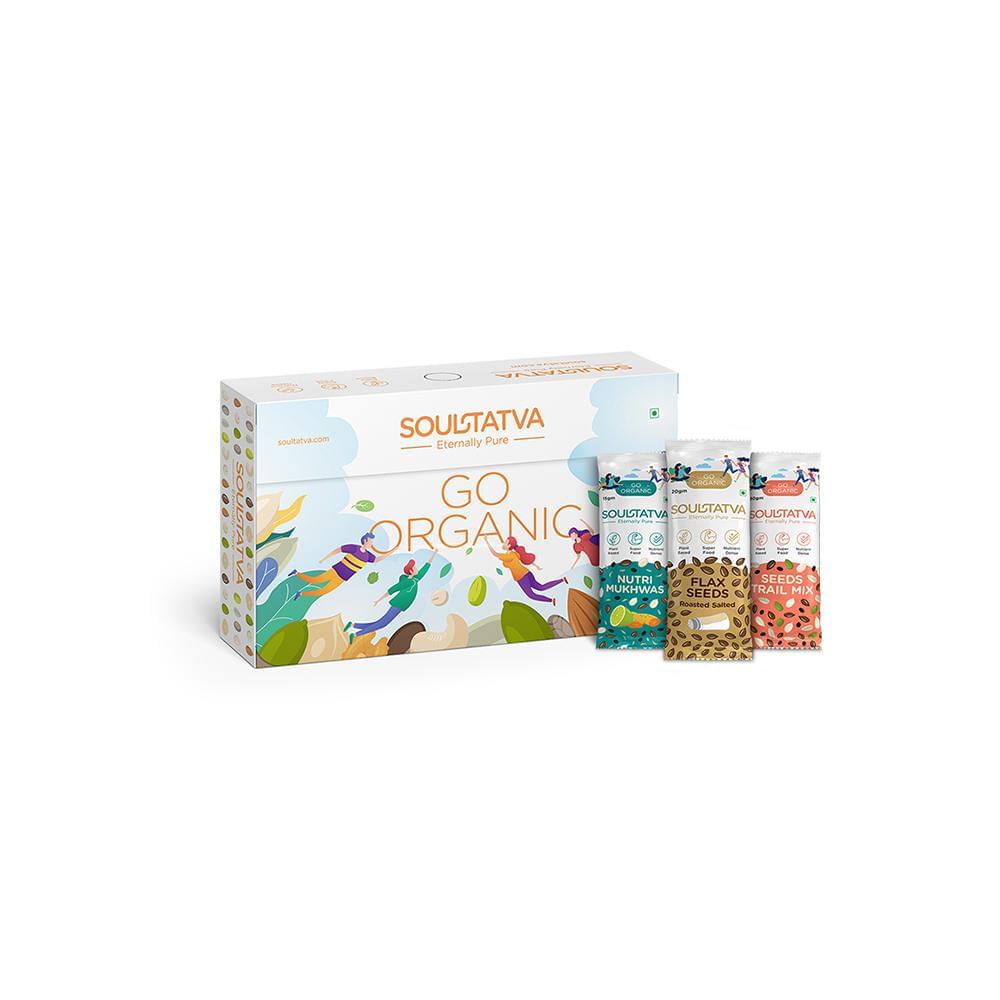 Soultatva Combo Pack of Nutri Mukhwas 15gm, Flax Seeds Roasted Salted 20gm & Seeds Trail Mix 20gm (4 Each) - Image 4