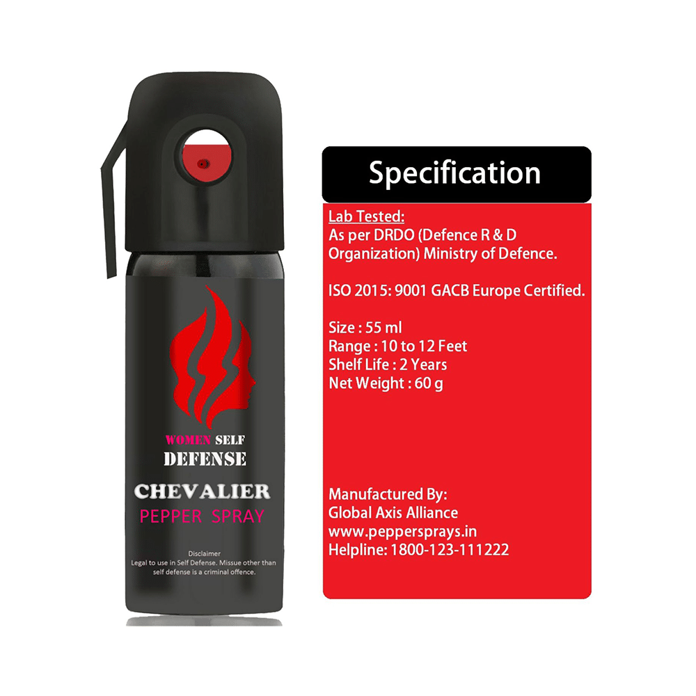 Chevalier Women Self Defense Pepper Spray (55ml Each) - Image 5