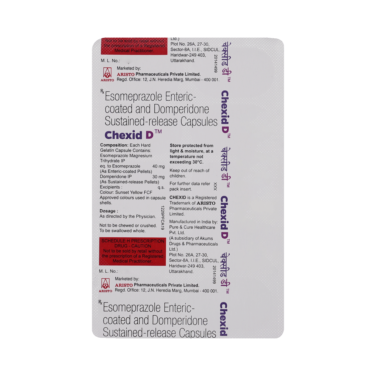 Chexid D 30mg/40mg Capsule - Image 5