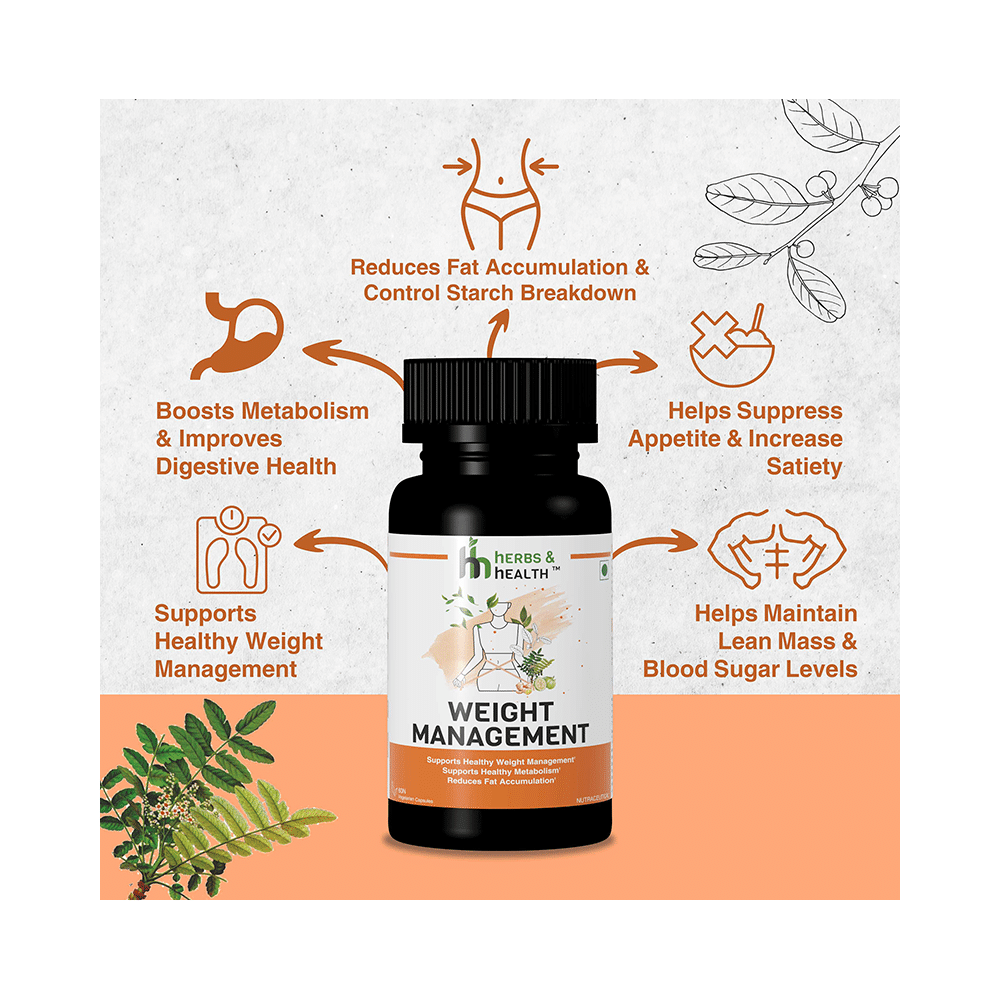 Herbs & Health Weight Management Vegetarian Capsule - Image 2