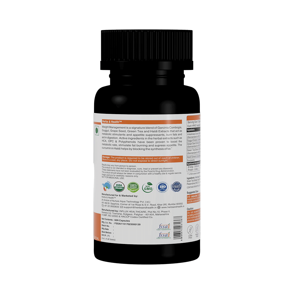 Herbs & Health Weight Management Vegetarian Capsule - Image 7