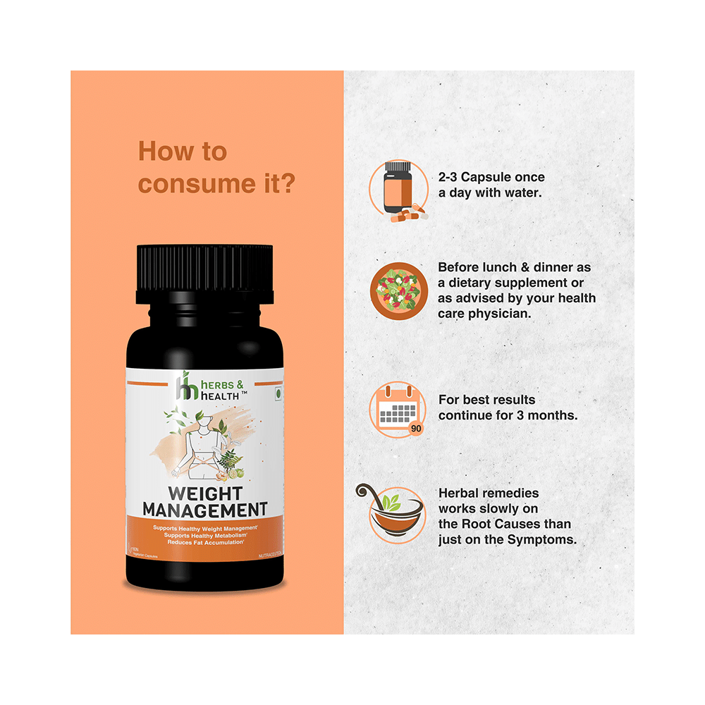 Herbs & Health Weight Management Vegetarian Capsule - Image 4