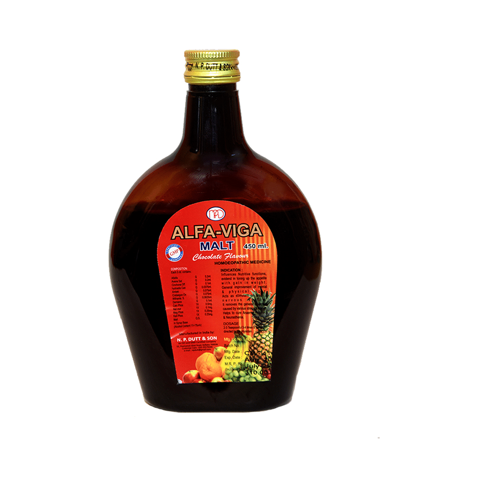 N.P. Dutt & Son Alfa-Viga Malt Syrup Chocolate - Image 2