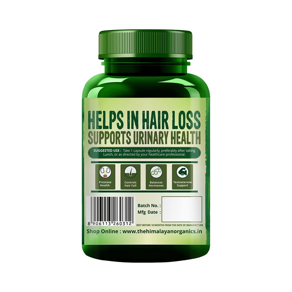 Himalayan Organics Saw Palmetto 800mg Vegetarian Capsule | Helps Control Hair Loss - Image 2