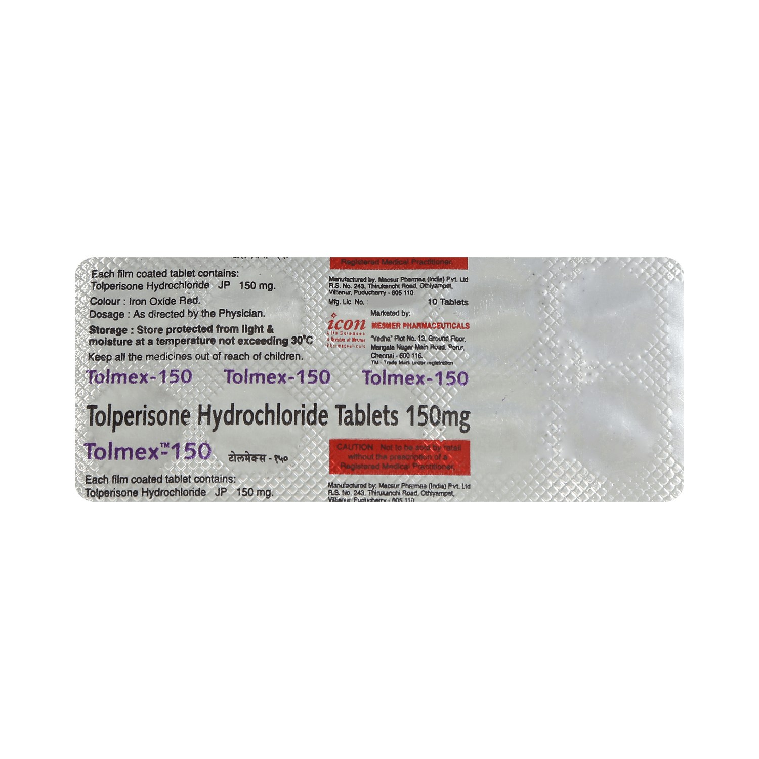 Tolmex 150mg Tablet - Image 6