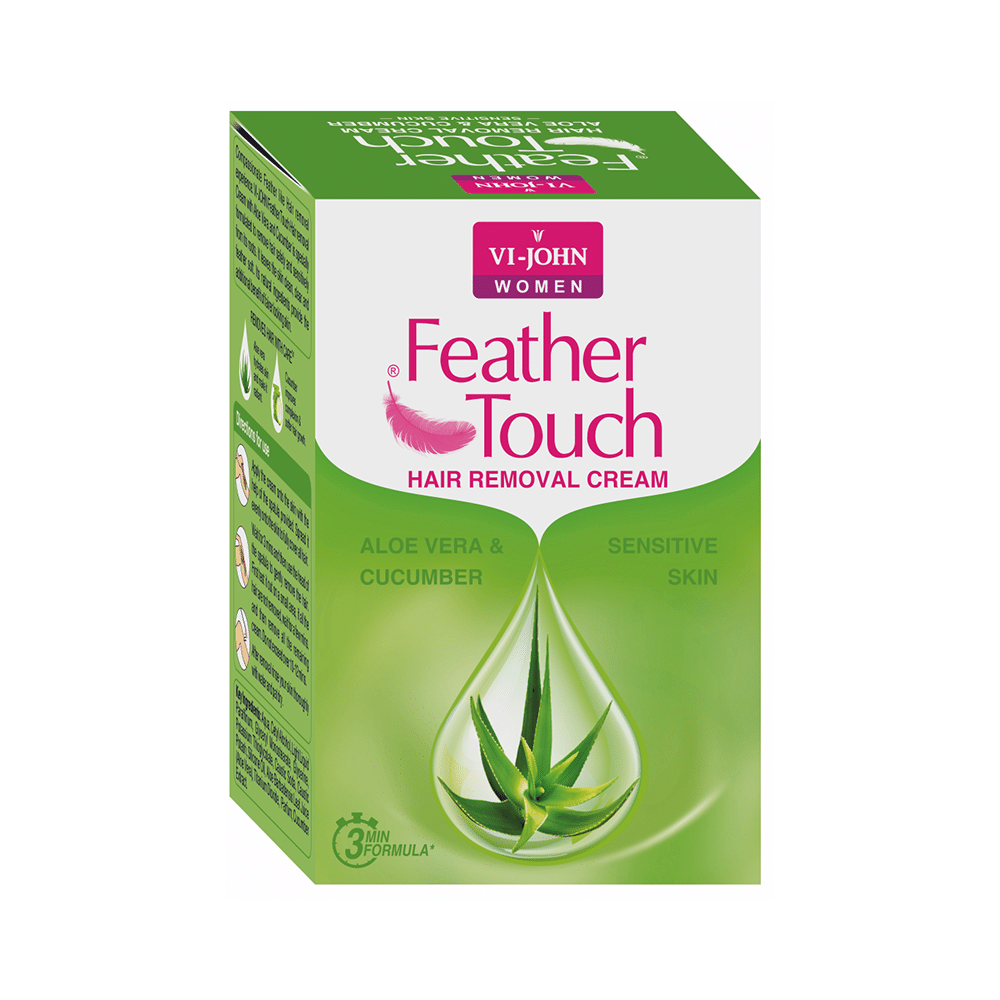 Vi-John Feather Touch Hair Removal Cream Aloevera & Cucumber - Image 1
