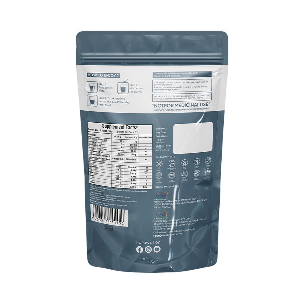 Miduty UTI Relief  Powder Vanilla - Image 2