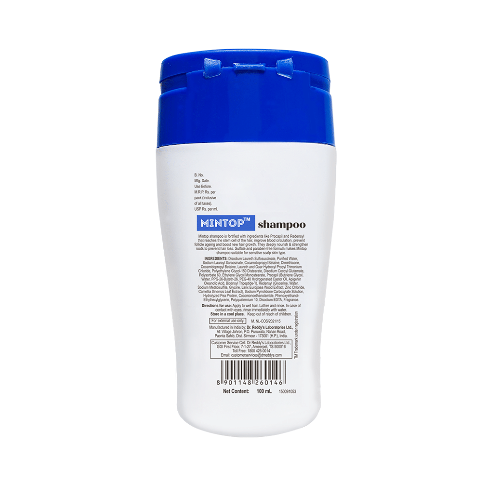 Mintop Shampoo for Hair Fall Control | Sulphate & Paraben-Free - Image 2