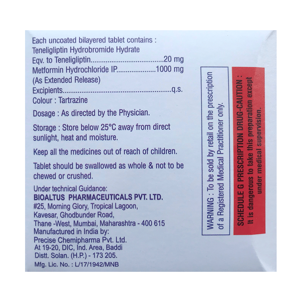 Tenigipt-MF Tablet ER - Image 2