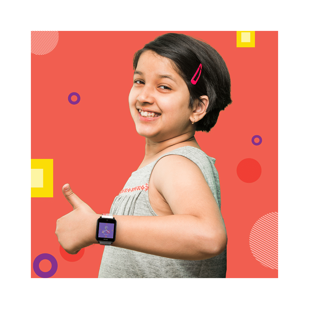 GOQii Vital Junior Fitness with 3 Months Health & Personal Coaching Smart Watch Cherry & Cream - Image 3