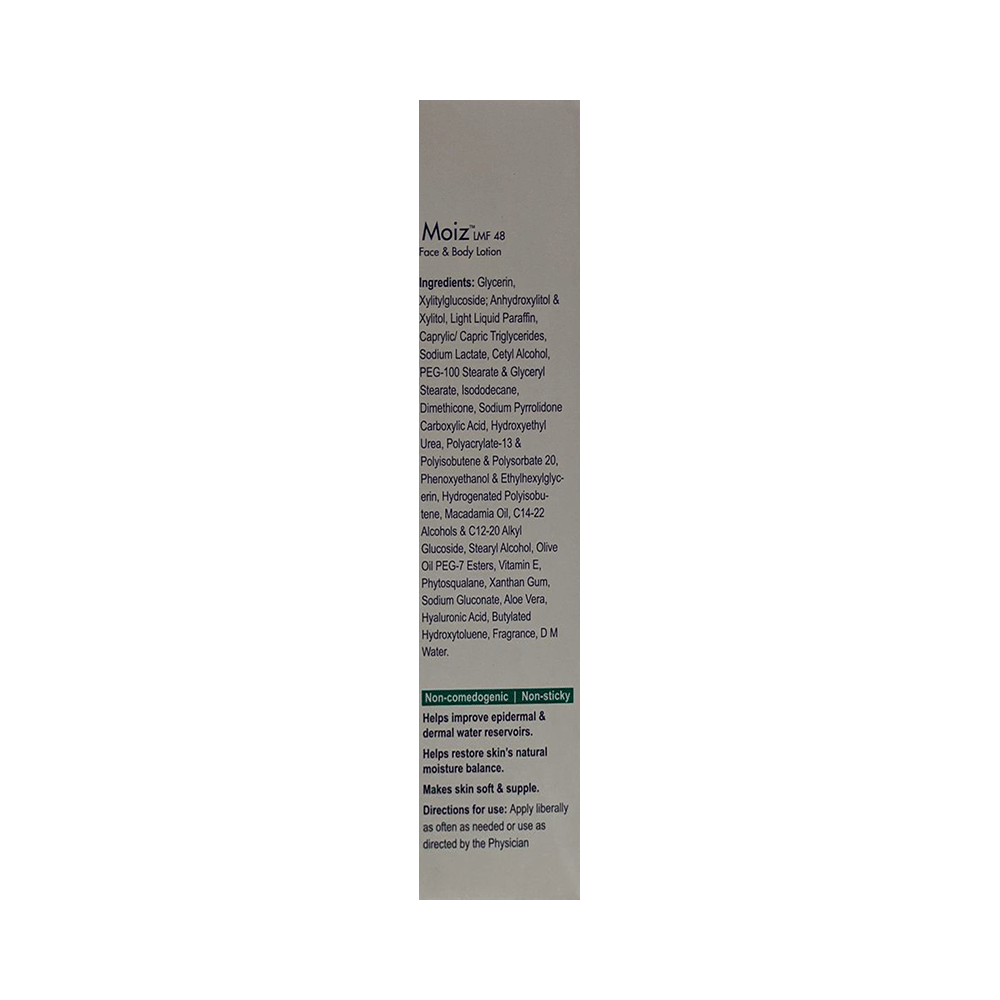 Moiz Lmf 48 Face & Body Lotion | Paraben, Fragrance & Cruelty-Free | Derma Care | For Normal, Dry to Very Dry, Sensitive Skin - Image 3