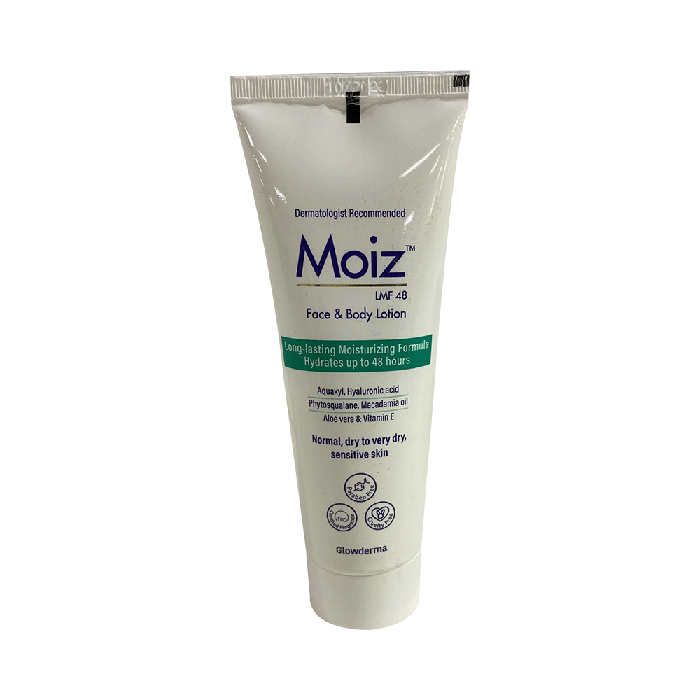 Moiz Lmf 48 Face & Body Lotion | Paraben, Fragrance & Cruelty-Free | Derma Care | For Normal, Dry to Very Dry, Sensitive Skin - Image 4