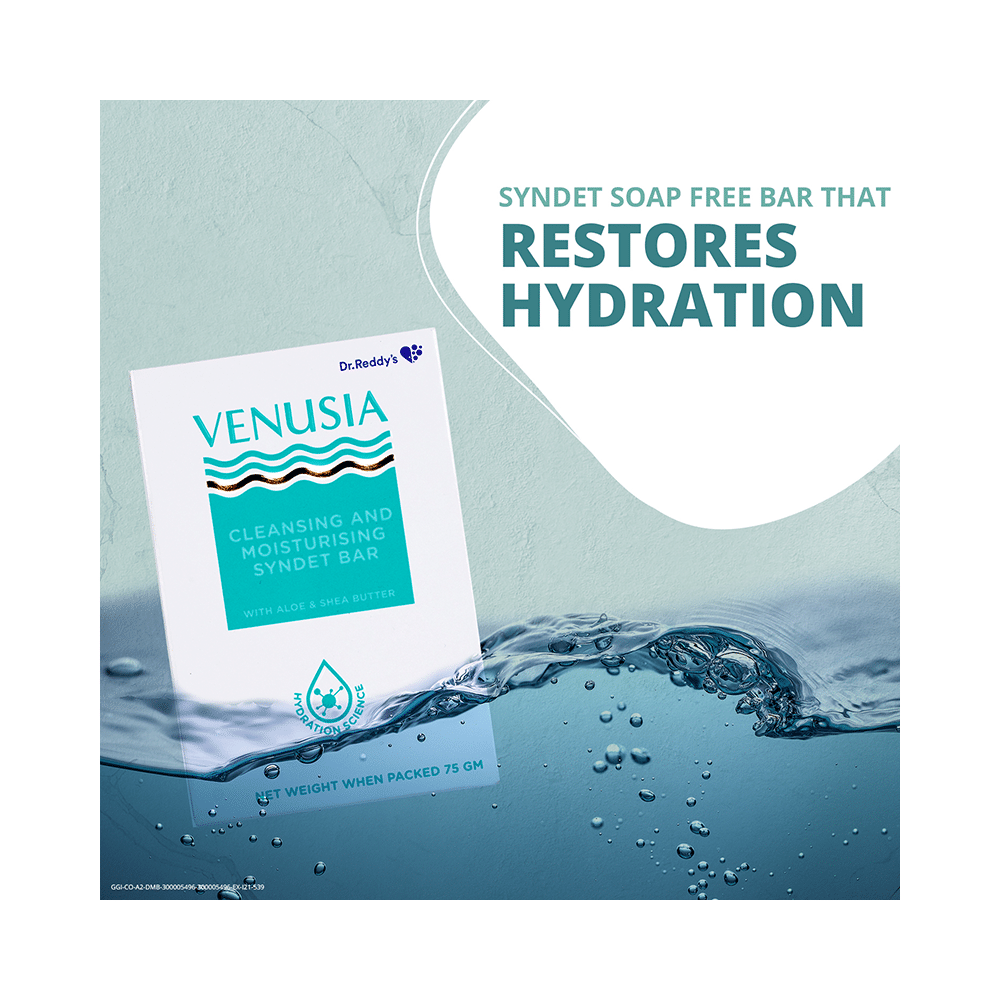 Venusia Cleansing & Moisturising Bathing Bar with Shea & Aloe Butter | Promotes Hydrated & Supple Skin - Image 4