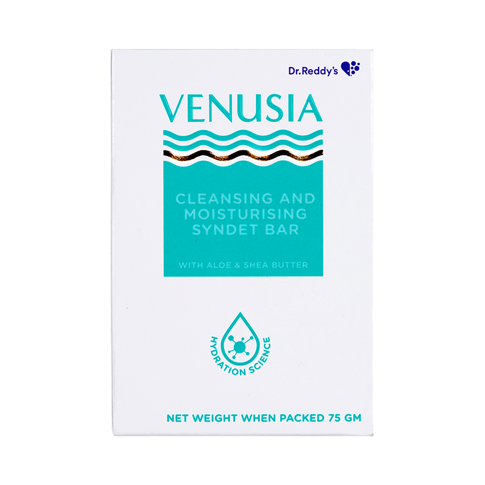 Venusia Cleansing & Moisturising Bathing Bar with Shea & Aloe Butter | Promotes Hydrated & Supple Skin - Image 1
