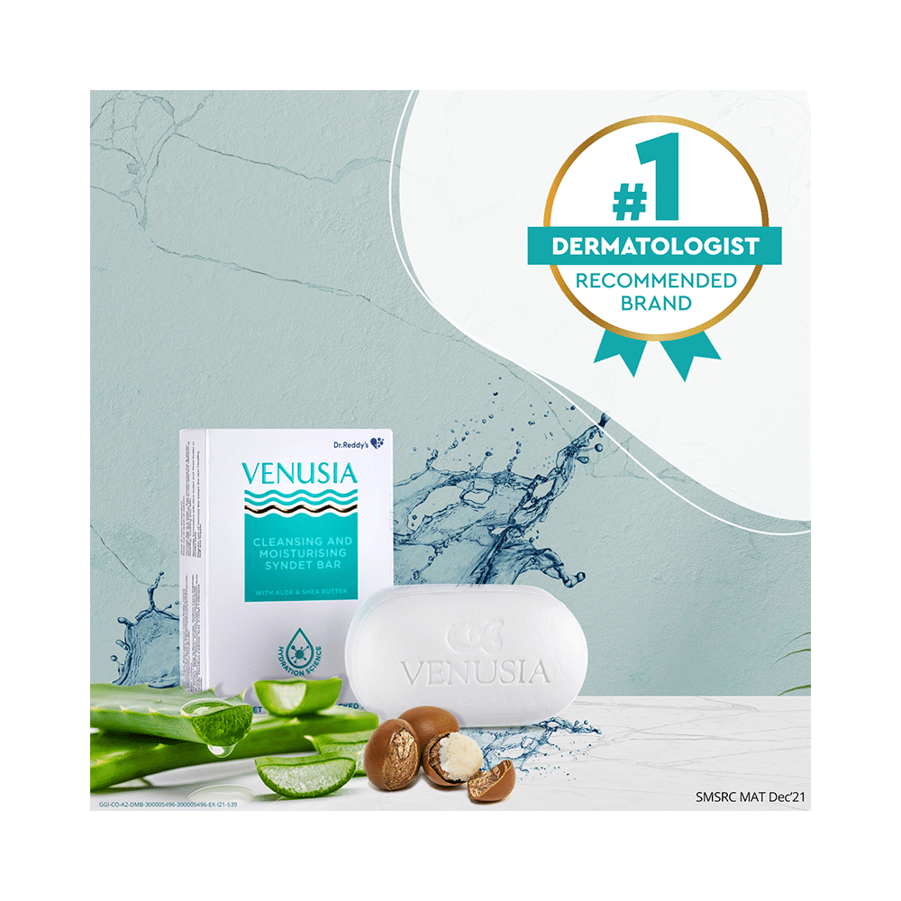 Venusia Cleansing & Moisturising Bathing Bar with Shea & Aloe Butter | Promotes Hydrated & Supple Skin - Image 2