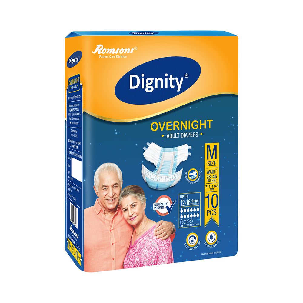 Dignity Overnight Adult Diaper (10 Each) Medium - Image 4