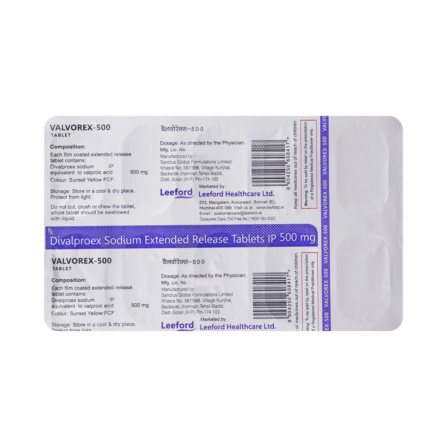 Valvorex 500mg Tablet - Image 5