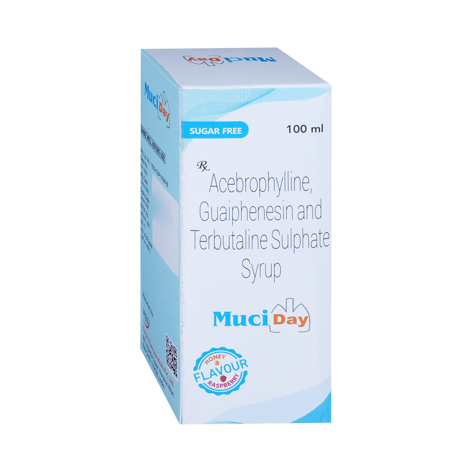 Muciday Syrup Honey Raspberry Sugar Free - Image 2