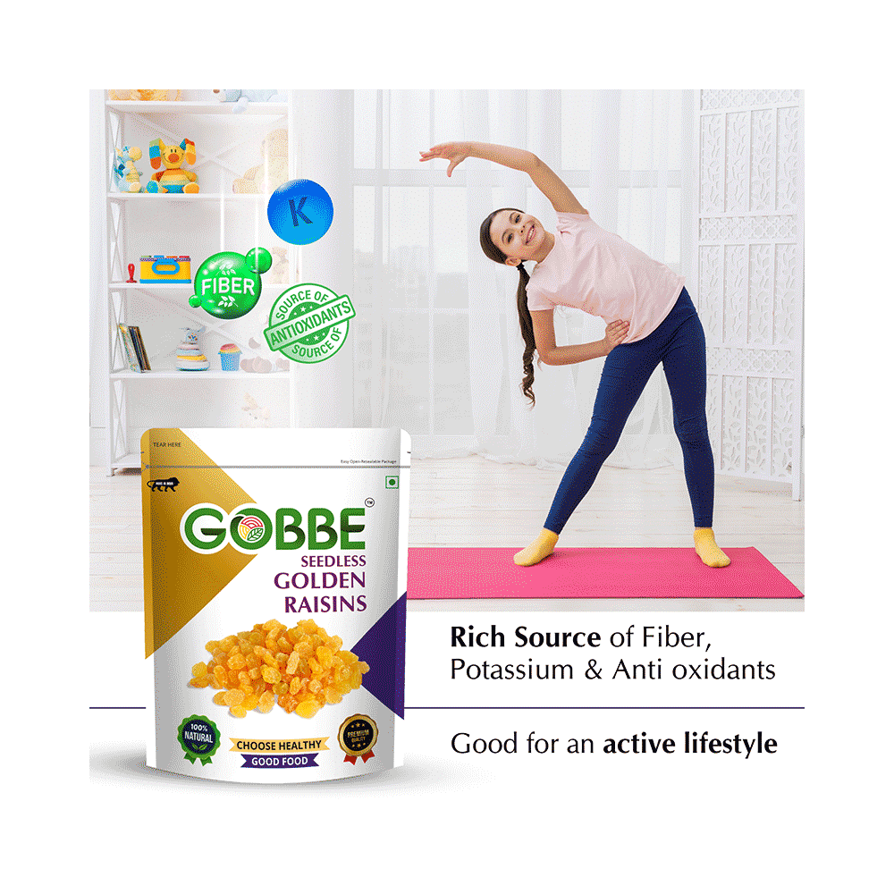 Gobbe Seedless Golden Raisins (200gm Each) - Image 6