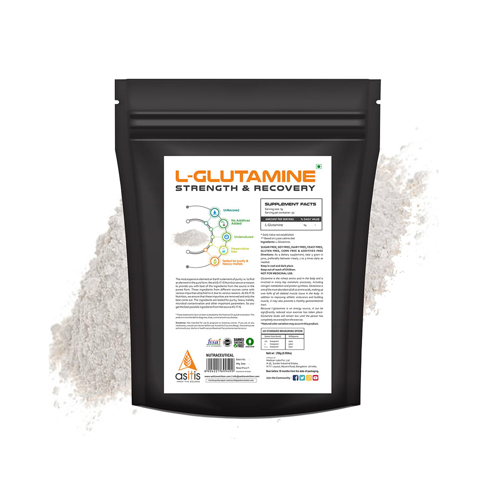 AS-IT-IS Nutrition L-Glutamine Powder - Image 2