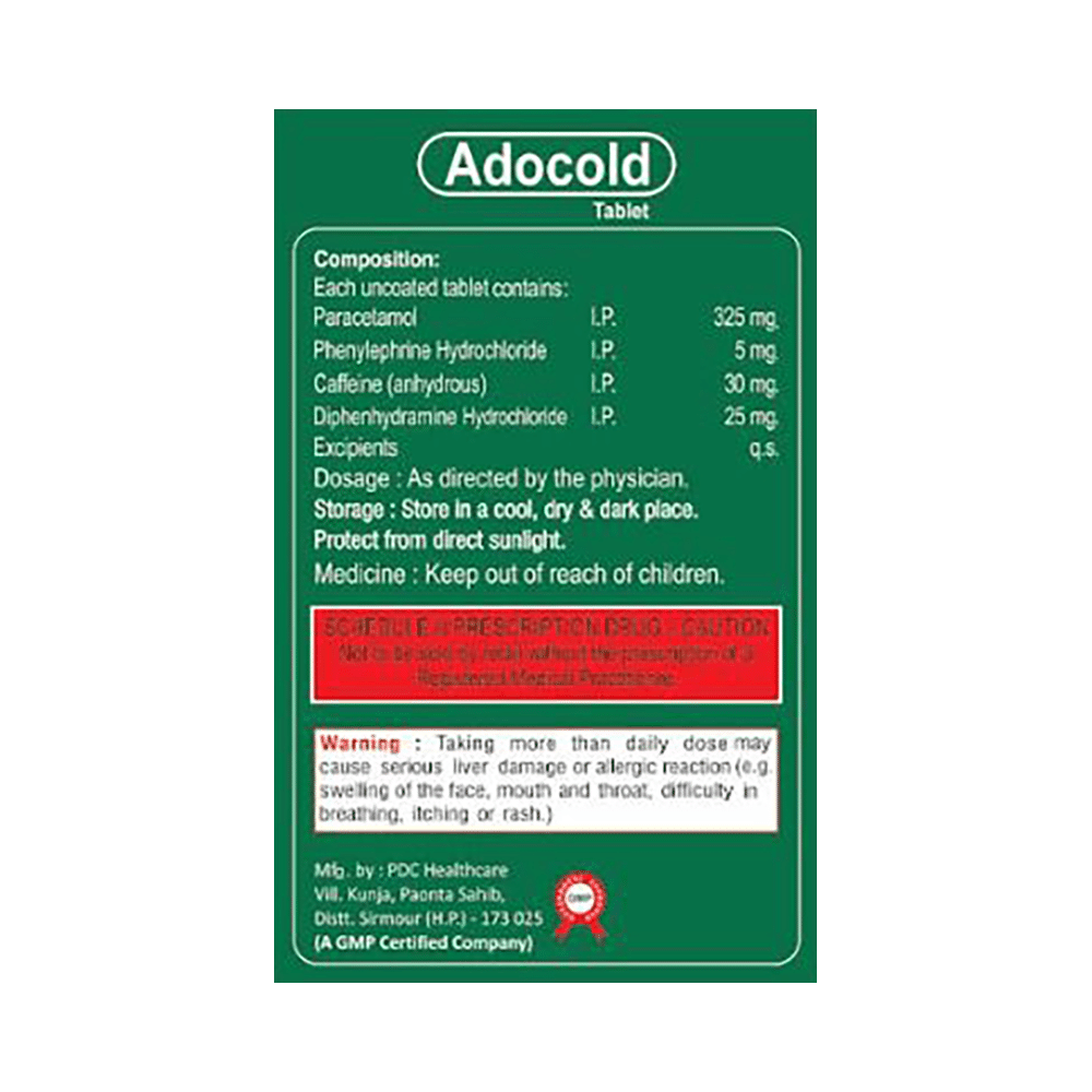 Adocold Tablet - Image 2
