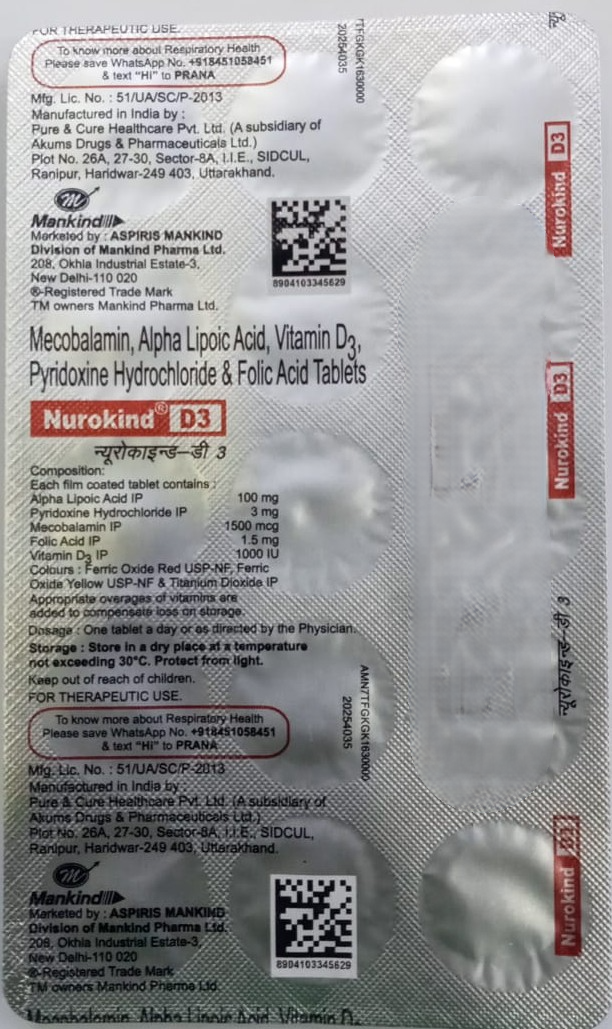 Nurokind D3 Tablet - Image 1