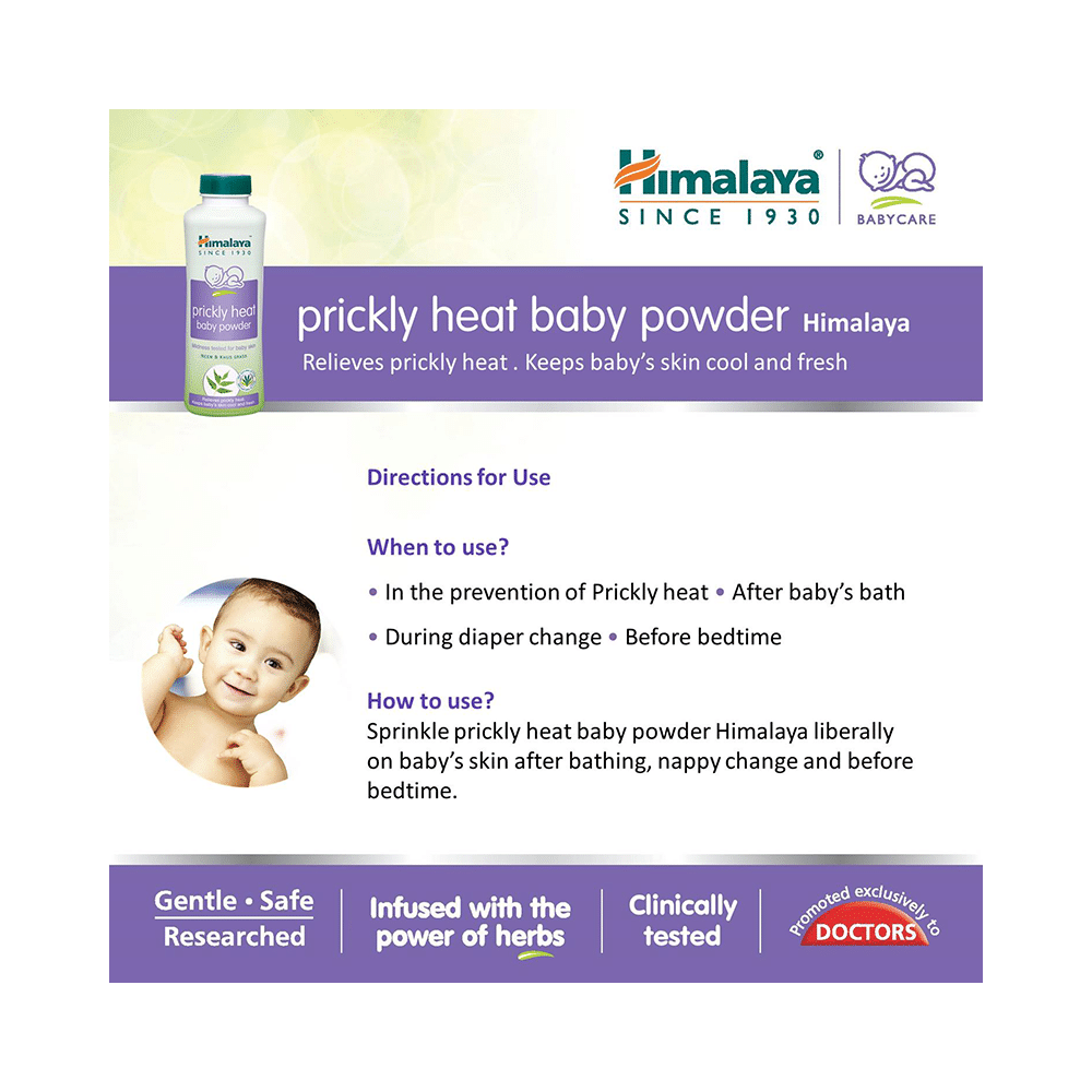 Himalaya Prickly Heat Baby Powder Neem & Khus Grass - Image 6