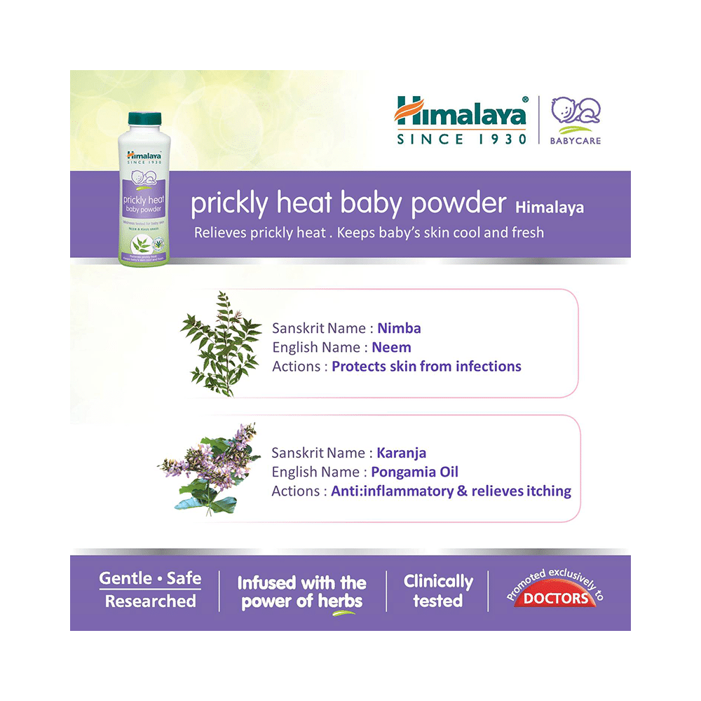 Himalaya Prickly Heat Baby Powder Neem & Khus Grass - Image 4