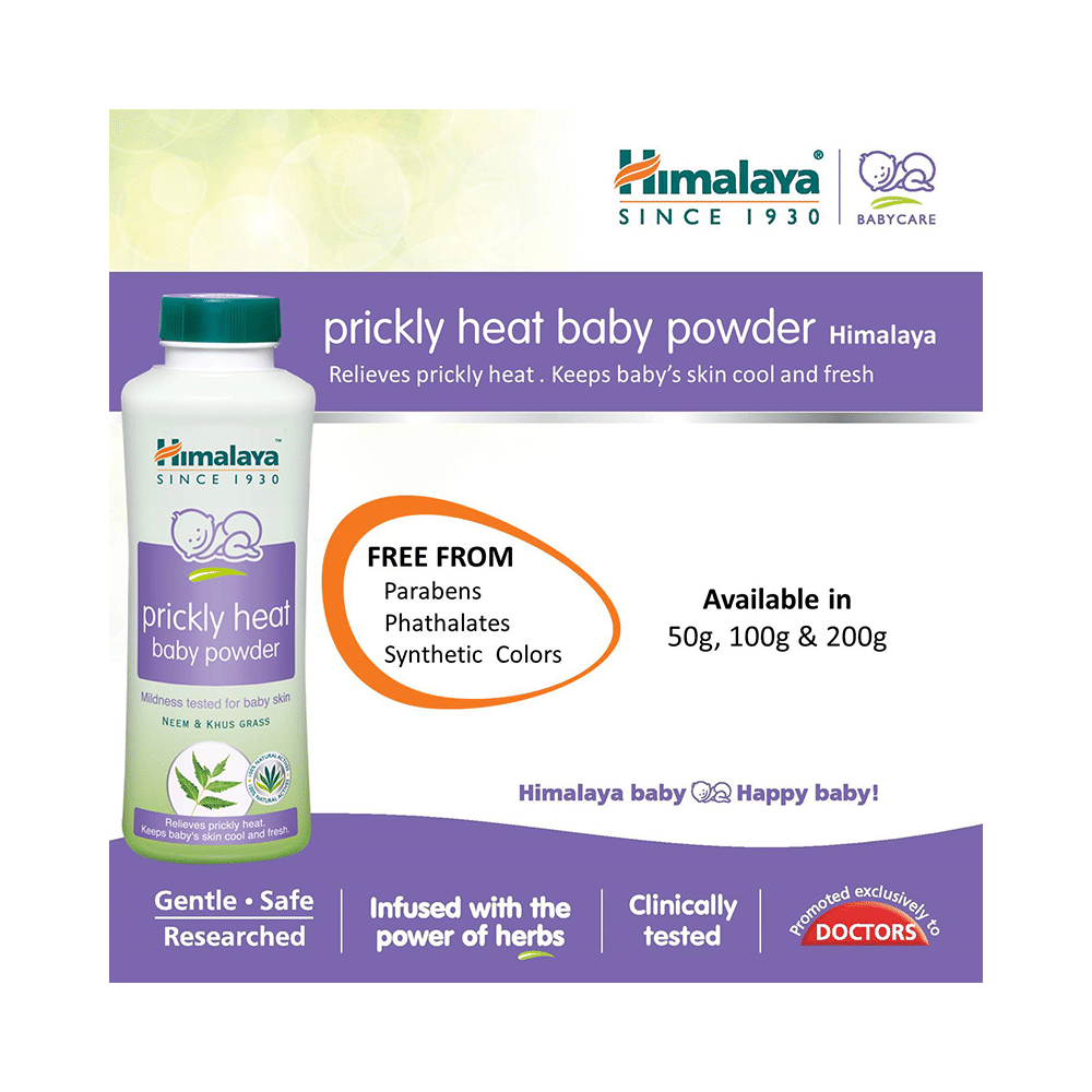 Himalaya Prickly Heat Baby Powder Neem & Khus Grass - Image 7