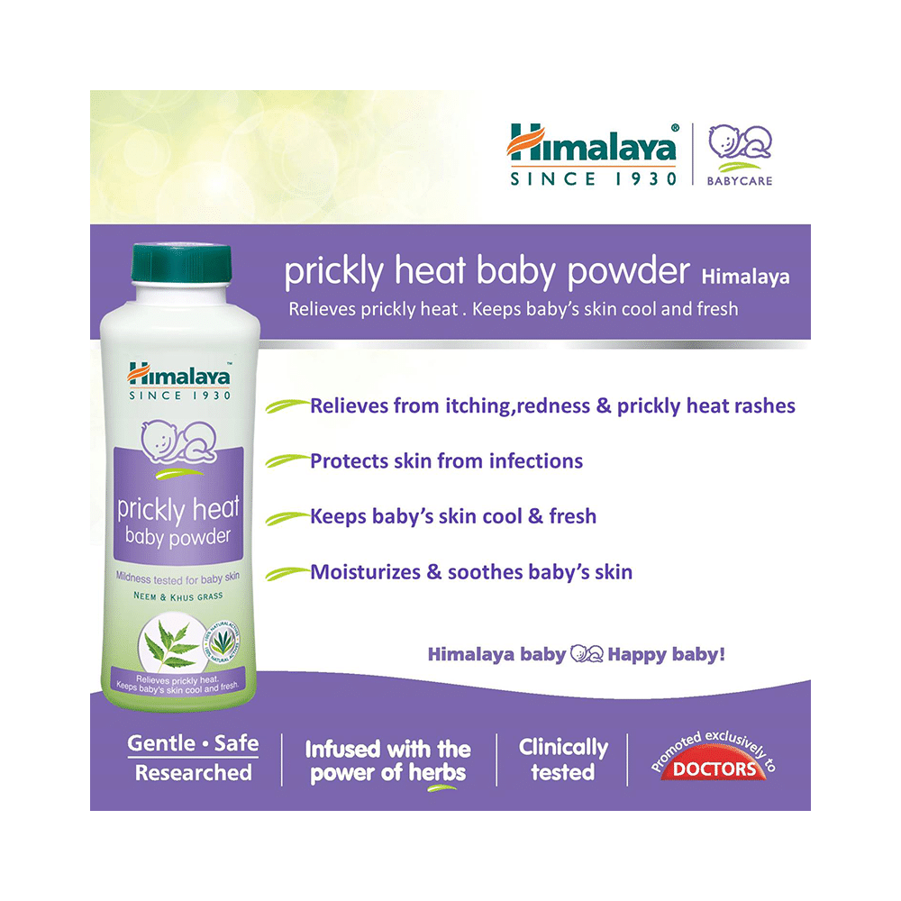 Himalaya Prickly Heat Baby Powder Neem & Khus Grass - Image 3