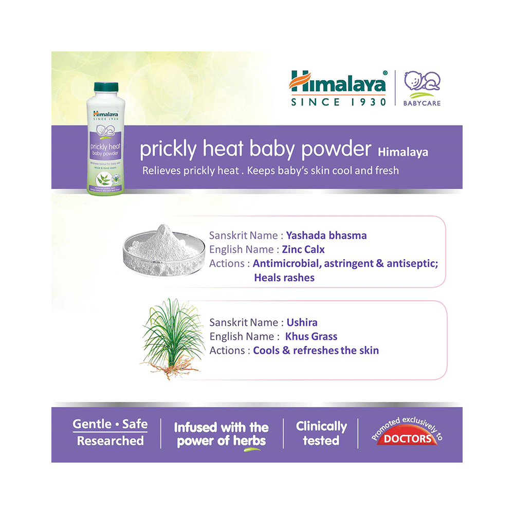 Himalaya Prickly Heat Baby Powder Neem & Khus Grass - Image 5