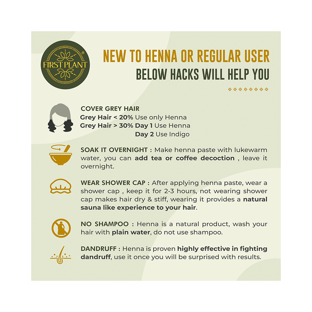 First Plant 100% Pure and Organic Henna Powder(200gm Each) - Image 7