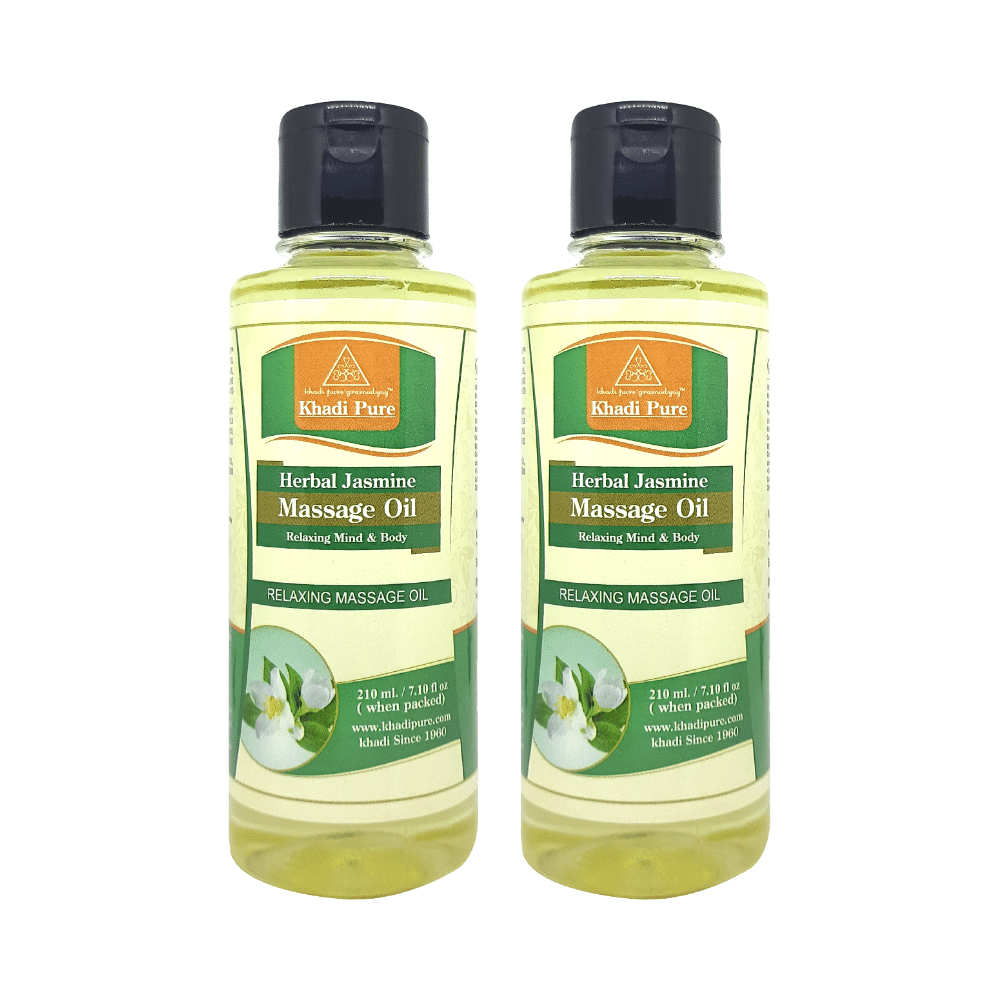 Khadi Pure Herbal Jasmine Massage Oil (210ml)